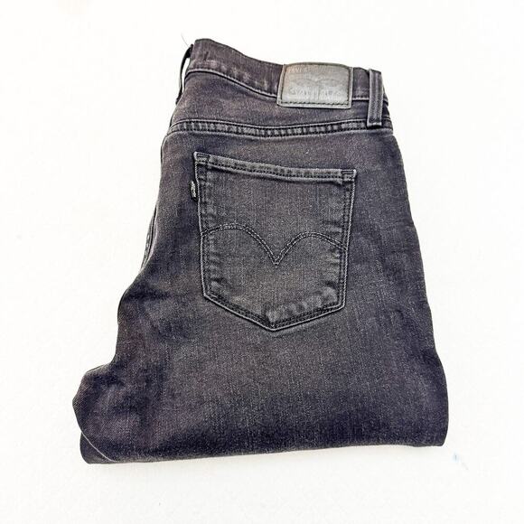 Levi's 311 Shaping Skinny Black Denim Stretch Denim Jeans Size 28 x 30 - Picture 1 of 9